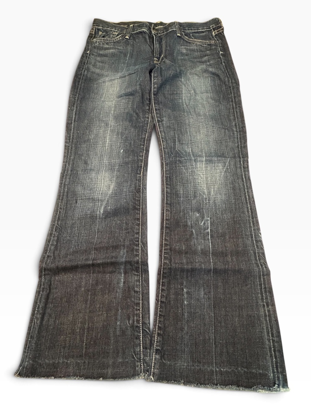 Citizens Of Humanity Kelly 001 Low Waist Blue Denim Flared Jeans SZ 31 Y2K Vtg